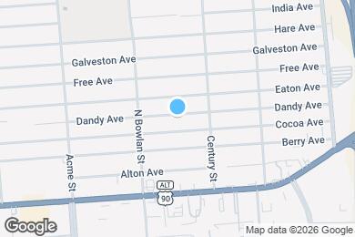 Map image of the property - 8536 Dandy Ave
