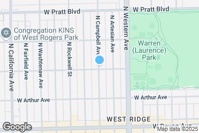 Map image of the property - 6603 N Campbell Ave