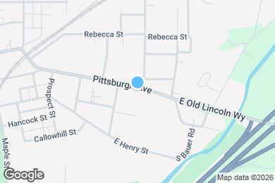Map image of the property - 1045 Pittsburgh Ave