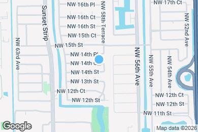 Map image of the property - 5820 NW 14th Ct