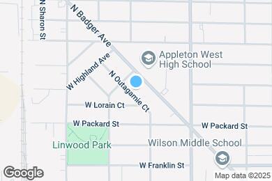 Map image of the property - 600 N Outagamie Ct