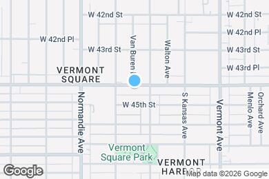 Map image of the property - 1226 W Vernon Ave