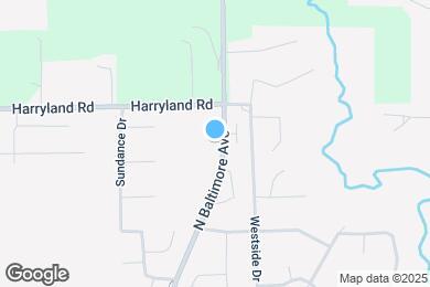 Map image of the property - 1677 S Baltimore Ave