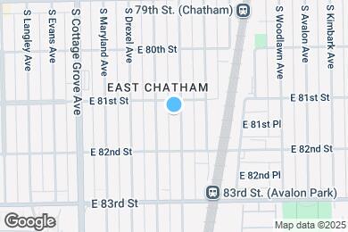Map image of the property - 8114 S Ellis Ave