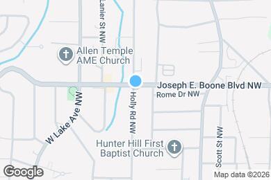 Map image of the property - 1514 Joseph E. Boone Blvd NW