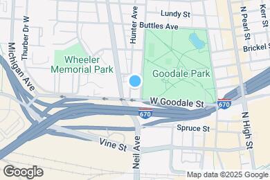 Map image of the property - 621 Dennison Ave