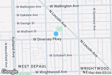 Map image of the property - 1322 W Diversey Pky