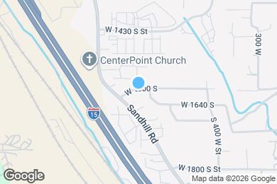 Map image of the property - 605 W 1600 S