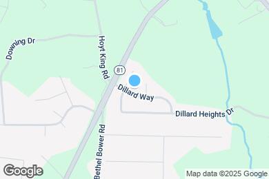 Map image of the property - 1666 Dillard Way