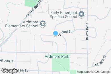 Map image of the property - 16811 NE 32nd St
