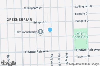 Map image of the property - This beautifully updated 3-bedroom, 1-bath single-family home is ready for move-in!