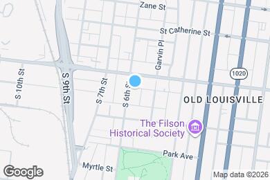 Map image of the property - Old Louisville - 1219 S 6th St