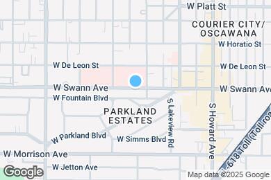 Map image of the property - 2608 W Swann Ave