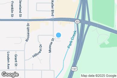 Map image of the property - Park Creek Apartments