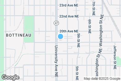 Map image of the property - 341 19th Ave NE
