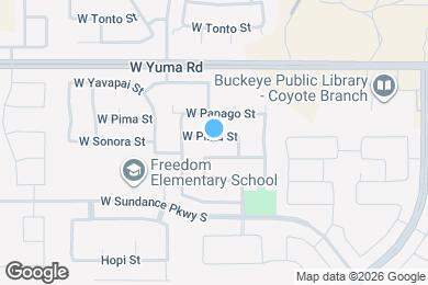 Map image of the property - 22027 W Pima St