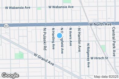 Map image of the property - 1502 N Springfield Ave