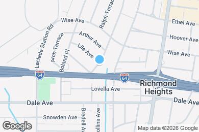 Map image of the property - 1256 1/2 Moorlands Dr