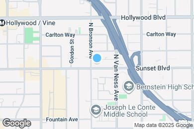 Map image of the property - 5849 W Sunset Blvd