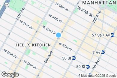 Map image of the property - W. 53rd St, 9th Ave