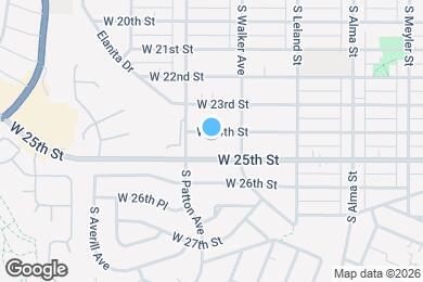 Map image of the property - 1253 W 24th St