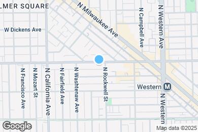 Map image of the property - 2611 W Armitage Ave