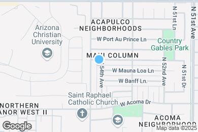 Map image of the property - 14846 N 54th Ave