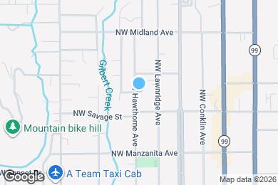 Map image of the property - 1325 NW Hawthorne Ave