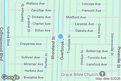 Map image of the property - 257 Overbrook St