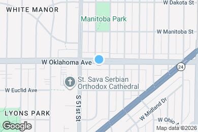 Map image of the property - 4925 W Oklahoma Ave