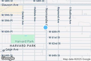 Map image of the property - 6049 S Normandie Ave