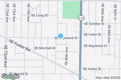 Map image of the property - 7924 SE Raymond St