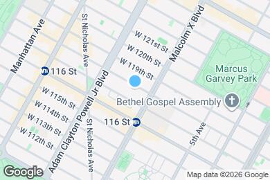 Map image of the property - 116 W 118th St