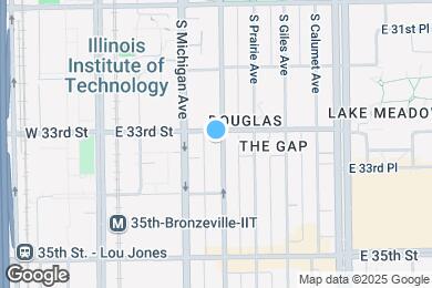 Map image of the property - 3310 S Indiana Ave