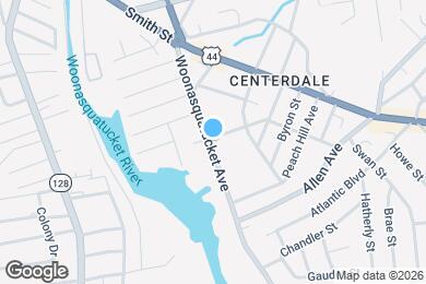 Map image of the property - 581 Woonasquatucket Ave