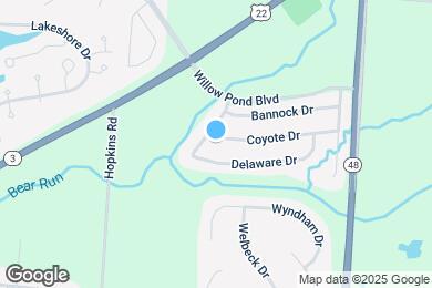 Map image of the property - 285 Coyote Dr