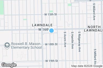 Map image of the property - 1619 S Harding Ave