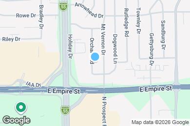 Map image of the property - 1207 Orchard Rd