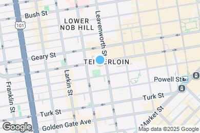 Map image of the property - 631 O'Farrell St