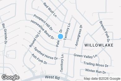 Map image of the property - 9814 Pale Star Dr