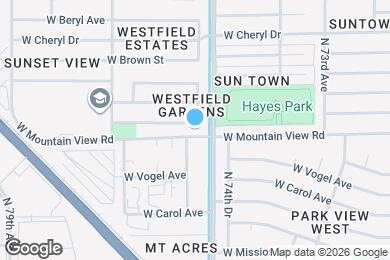 Map image of the property - 7519 W Turquoise Ave