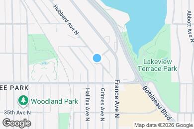 Map image of the property - 3643 Hubbard Ave N