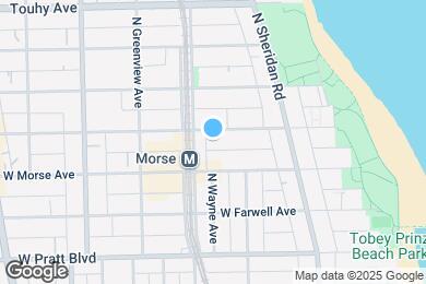 Map image of the property - 1335 W Lunt Ave
