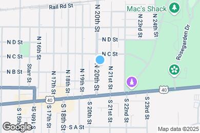 Map image of the property - 211-213 N 20th St