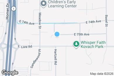 Map image of the property - 1832 E 75th Ave
