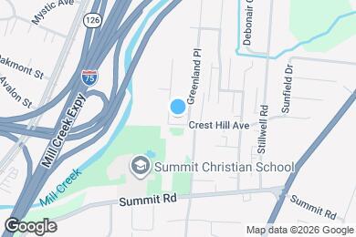 Map image of the property - 1582 Crest Hill Ave