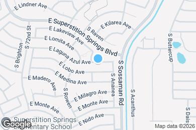 Map image of the property - 7521 E Laguna Azul Ave