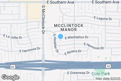 Map image of the property - 1827 E Manhatton Dr