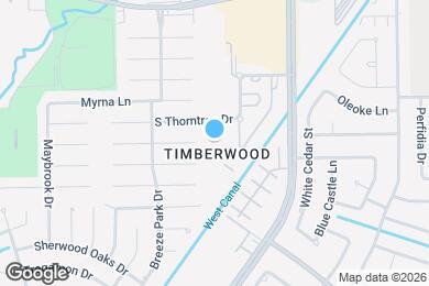 Map image of the property - 13480 S Thorntree Dr
