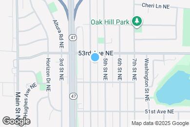 Map image of the property - 5239 4th St NE